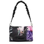 Sac bandoulière Desigual imprimé floral Dortmund 24WAXP58 2000 couleur noir, vue de face