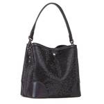 Sac seau Valentino bags effet brillant étiquette VBS8GW34 001 couleur noir, vue de dos