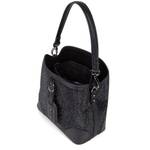 Sac seau Valentino bags effet brillant étiquette VBS8GW34 001 couleur noir, ouvert