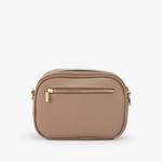 Petit sac caméra effet grainé Lollipops Ostuni S270468 K0DX, couleur camel, vue de dos