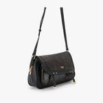 Sac porté épaule Lollipops M pailleté Osches S270776N0DX couleur noir, vue de côté