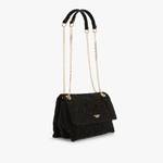 Sac porté épaule Lollipops M détails surpiqûres Opio S270969 N0DX couleur noir, vue de côté