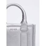 Mini sac shopping + bandoulière Liu Jo effet matelassé AF4102E0015 X0609 couleur gris, vue de dos