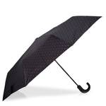 Parapluie homme auto crook Isotoner X-tra Solide 09407-CRT cravate trait ouvert