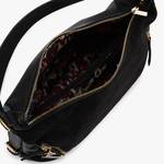 Sac hobo Lollipops Orphin M grainé et velours S268747 N0DX Noir intérieur