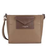 Sac trotteur détail enveloppe Lancaster Maya 517-24 TAUPE couleur  taupe, vue de face