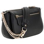 Sac à bandoulière Guess grainé Fedora HWBG9519170 BLA couleur noir, vue de dos