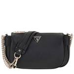 Sac à bandoulière Guess grainé Fedora HWBG9519170 BLA couleur noir, vue de face.