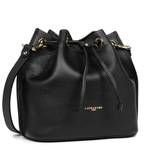 Sac seau Lancaster effet grainé M Alba Double 470-8-NR/NU(Noir - In - Nu) vue de profil