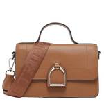 Sac bandoulière Etrier S en cuir Altesse EALT048S 709111couleur camel, vue de face