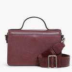 Sac bandoulière Etrier S en cuir Altesse EALT048S 709201 couleur prune, vue de dos