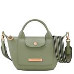 Sac porté main en cuir  XS Longchamp Pliage Xtra  L1500HFZ 466 (couleur Laurier) vue de face