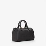 Sac bowling Valentino Bags effet grainé VBS8P924 001, couleur noir, vue de profil