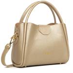 Sac à main Lancaster S Ida Double 470-83 CH/NU couleur Champagne nude, vue de profil