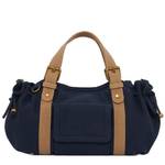 Sac porté main Gerard Darel Le 18H en toile canvas S67Z4502115, couleur Marine/Tan, vue de dos