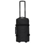 Valise cabine Rains avec roulettes Texel 13460 01 couleur noir vue de face avec roulettes