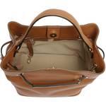 Sac bourse Etrier effet cuir grainé S Tradition ETRA004S 709111 couleur camel, ouvert