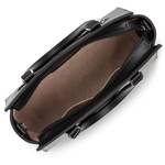 Petit sac trapèze cuir lisse Lancaster Smooth Fabriqué en France 437-03-NOIR Noir vue intérieure
