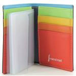 Porte-cartes multicolore en cuir 14 fentes - Francinel