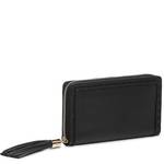 Grand portefeuille zippé Lancel Premier Flirt A10111 10 couleur noir vue de côté