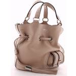 Petit sac seau cuir Lancel Premier Flirt A10109 KR couleur nude  vue de profil